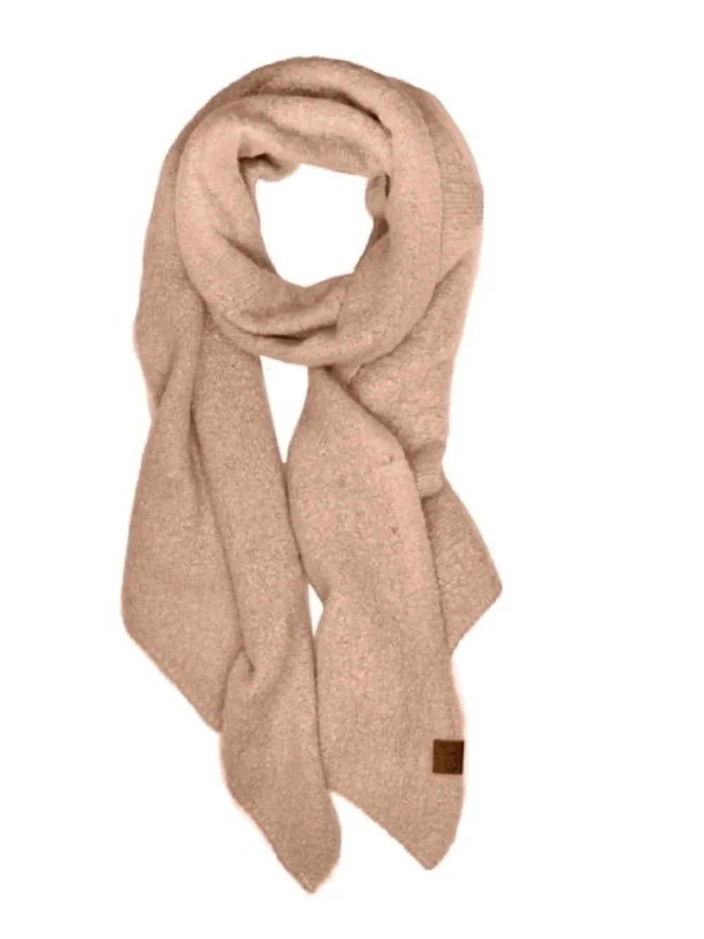 C.C Blush Pink Cozy Knit Wrap Scarf